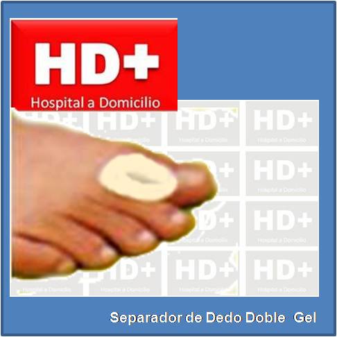 Separador de Dedo Doble T de PIE en gel